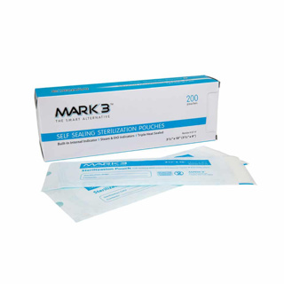 MARK3 Sterilization Pouches 2-1/4" x 5" Self Seal (200)