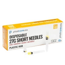 ATI Dental Needle Plastic Hub 27ga Short 25mm Yellow (100)