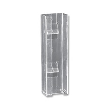 Glove Box Holder Double Vertical Clear