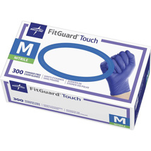 FitGuard Touch Nitrile PF Exam Glove Dark Blue M (300)
