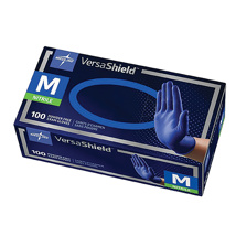 Medline VersaShield Nitrile PF Exam Glove Blue M (100)