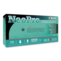 Microflex NeoPro Neoprene PF Exam Glove Green S (100)