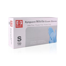 Synguard Nitrile PF Exam Glove Blue S (100)