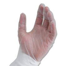 Basic Medical Vinyl PF Exam Glove Clear S (100)