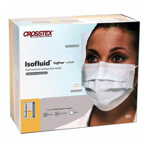 Isofluid Fog-Free Earloop Mask w/Shield Blue (25)