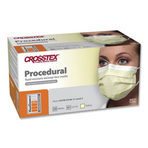 Crosstex Procedural Mask Level 2 Yellow (50)