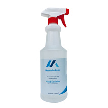 Mountain Peak Hand Sanitizer Liquid 80% Alcohol (32oz Spray)