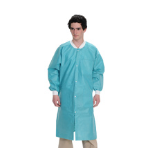 MaxCare Extra-Safe Knee Length Lab Coat Teal L (10)
