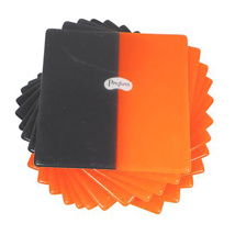 Pro-Form Mouthguard Dual-Color Laminate 0.160 (4mm) 5" x 5" Black/Orange (12)