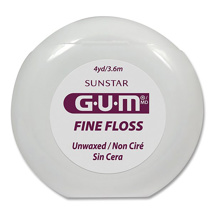 Gum Fine Floss Patient Size Unwaxed (4yd x 144)