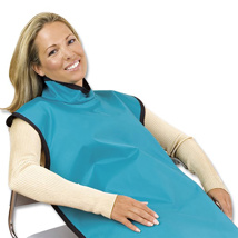 Adult Lead-Free Protective Apron w/collar .25mm 24" x 26" Teal